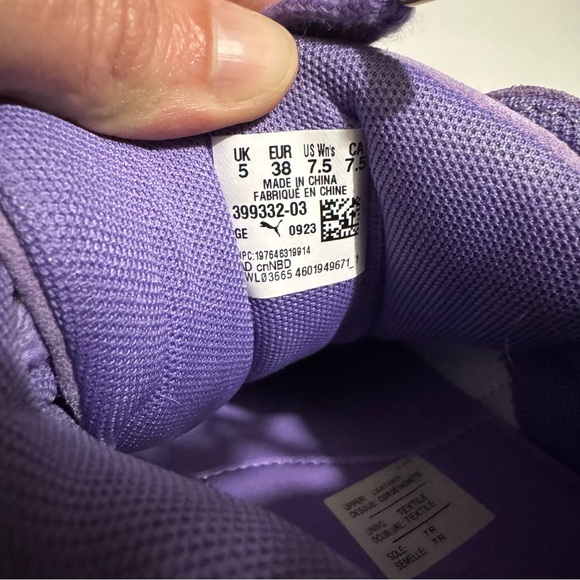 Puma Fenty NWOT Purple Lavender Suede Tangerine Orange Creeper Sneakers Size 7.5 - Picture 6 of 6